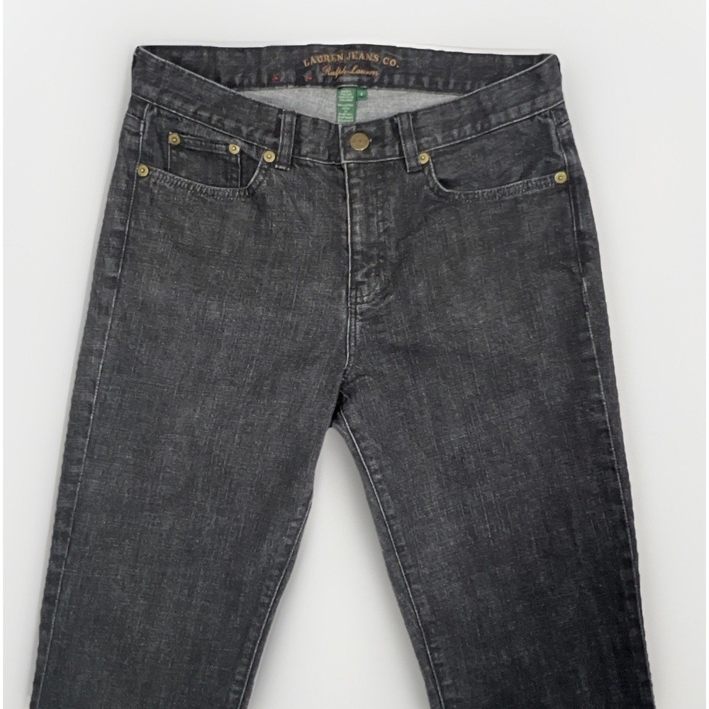 Ralph Lauren Classic Straight Jeans 4 Black Lauren Jeans Co. LRL Denim - Picture 4 of 16